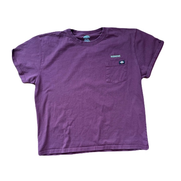 Dickies Maroon T-Shirt with Siemens Logo - Picture 1 of 4